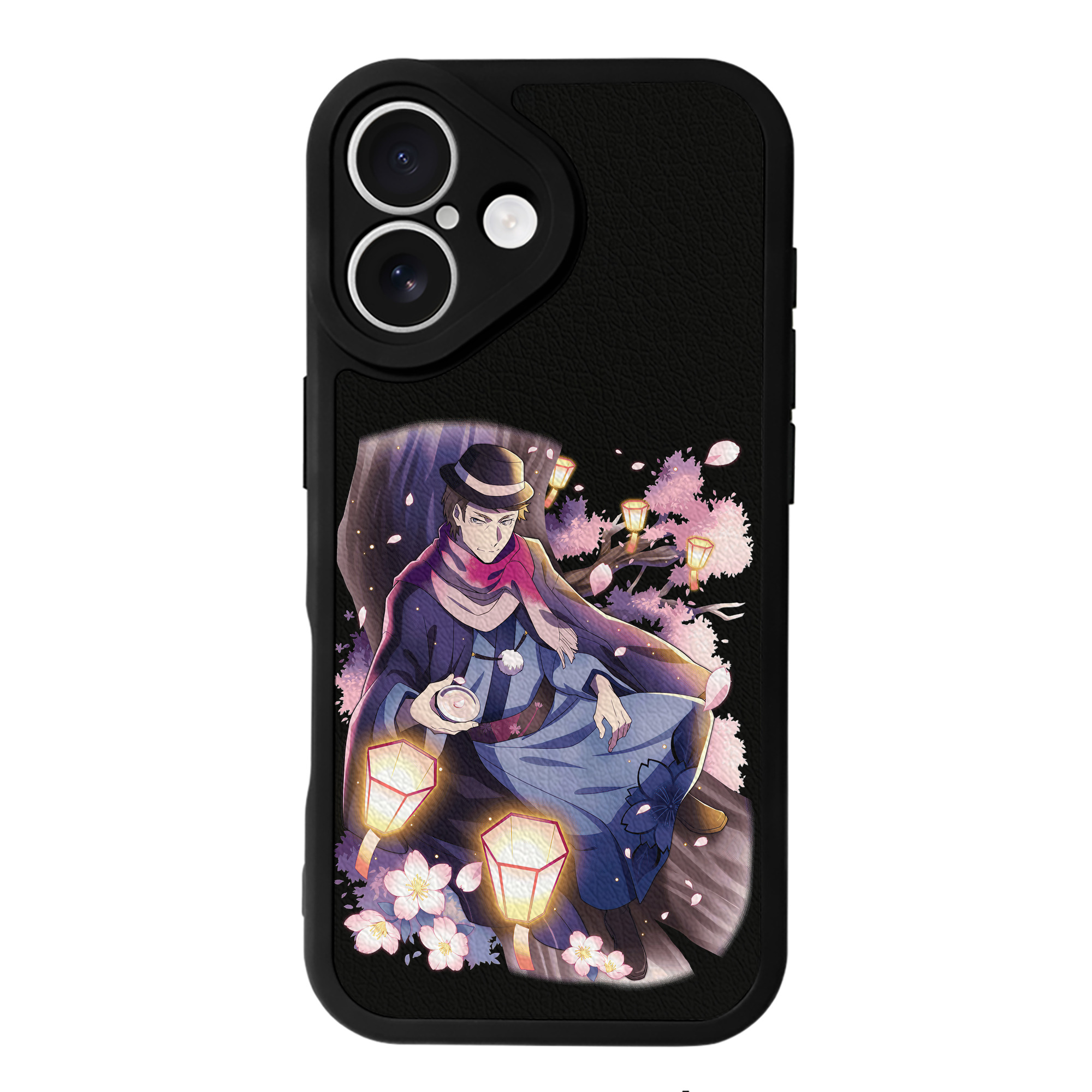 （画像用） 文豪ストレイドッグス Bungo Stray Dogs 【iPhone 16シリーズ対応】シリコンスマホケース（レザー調） 材質：シリコン